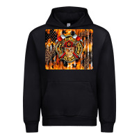Black Firefighter Skull Urban Hoodie - LillyAllenDesigns