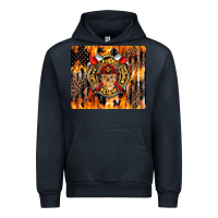 Navy Firefighter Skull Urban Hoodie - LillyAllenDesigns