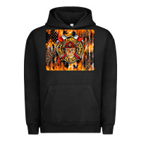 Pigment Black Firefighter Skull Urban Hoodie - LillyAllenDesigns