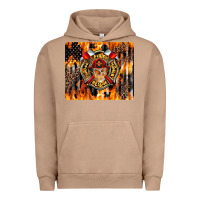 Pigment Burro Firefighter Skull Urban Hoodie - LillyAllenDesigns