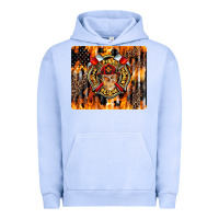Pigment Grape Ice Firefighter Skull Urban Hoodie - LillyAllenDesigns