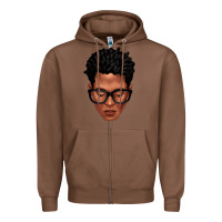 Chestnut black man portrait Zipper Hoodie - texasbilliewilder