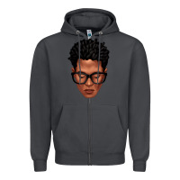 Smoke black man portrait Zipper Hoodie - texasbilliewilder