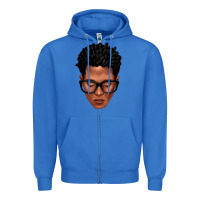 True Royal black man portrait Zipper Hoodie - texasbilliewilder