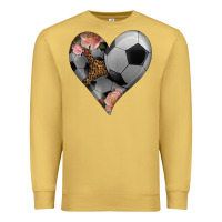 Antique Gold western soccer heart Premium Sweatshirt - HRA Design Shop