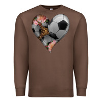 Chestnut western soccer heart Premium Sweatshirt - HRA Design Shop