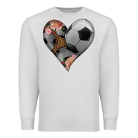 Dove Grey western soccer heart Premium Sweatshirt - HRA Design Shop
