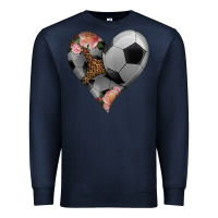 Navy western soccer heart Premium Sweatshirt - HRA Design Shop