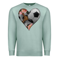 Seafoam western soccer heart Premium Sweatshirt - HRA Design Shop