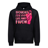 Black i fought for my life and i won Urban Hoodie - NancyCooperArtShop