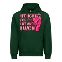 Forest Green i fought for my life and i won Urban Hoodie - NancyCooperArtShop