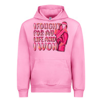 Fuchsia Pink i fought for my life and i won Urban Hoodie - NancyCooperArtShop