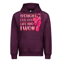 Mauve Wine i fought for my life and i won Urban Hoodie - NancyCooperArtShop