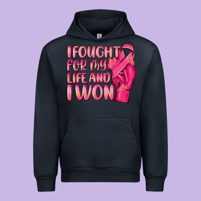 I Fought For My Life And I Won Urban Hoodie Designed By Nancycooperartshop