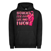 Pigment Black i fought for my life and i won Urban Hoodie - NancyCooperArtShop