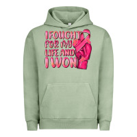Pigment Oil Green i fought for my life and i won Urban Hoodie - NancyCooperArtShop