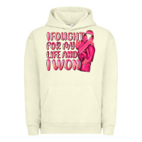 Pigment Pistachio i fought for my life and i won Urban Hoodie - NancyCooperArtShop
