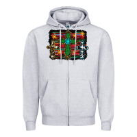 Heather Grey Western Cross Zipper Hoodie - RanaPortraitStore