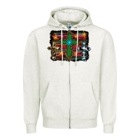 Oatmeal Heather Western Cross Zipper Hoodie - RanaPortraitStore