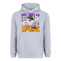 Heather Grey Too Cute To Spook Heavyweight Hoodie - texasbilliewilder