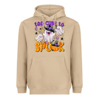 Mushroom Too Cute To Spook Heavyweight Hoodie - texasbilliewilder