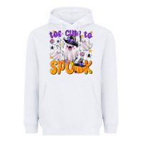 White Too Cute To Spook Heavyweight Hoodie - texasbilliewilder