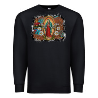 Black virgin mary Premium Sweatshirt - SublimationCraftShop