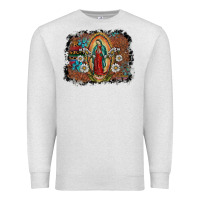 Oatmeal Heather virgin mary Premium Sweatshirt - SublimationCraftShop