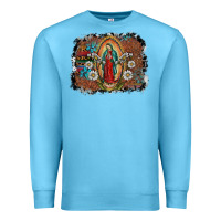 Ocean Blue virgin mary Premium Sweatshirt - SublimationCraftShop