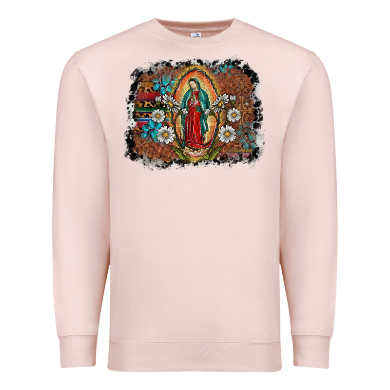 Virgin Mary Premium Sweatshirt by SublimationCraftShop | Teevron
