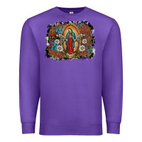 Purple virgin mary Premium Sweatshirt - SublimationCraftShop