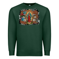 Sports Green virgin mary Premium Sweatshirt - SublimationCraftShop