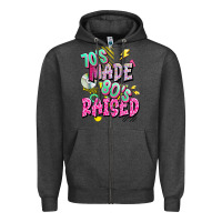 Charcoal Heather 70s made 80s raised Zipper Hoodie - texasbilliewilder
