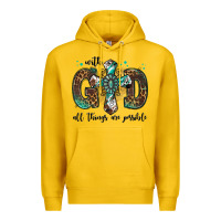 Lemon with god all things are possible gemstone cross Premium Hoodie - Jasminsmagicworld