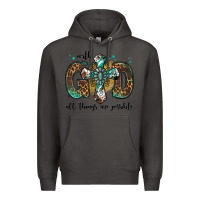 Smoke with god all things are possible gemstone cross Premium Hoodie - Jasminsmagicworld