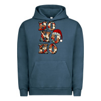 Pigment Midnight Navy ho ho ho western christmas Urban Hoodie - Jasminsmagicworld