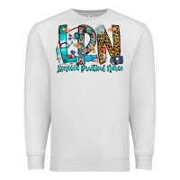 Oatmeal Heather lpn Premium Sweatshirt - CowhideDigitalArt
