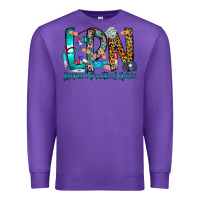 Purple lpn Premium Sweatshirt - CowhideDigitalArt
