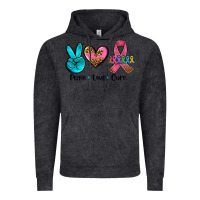 Vintage Black peace love  cure Vintage Hoodie - AdoDesignShop