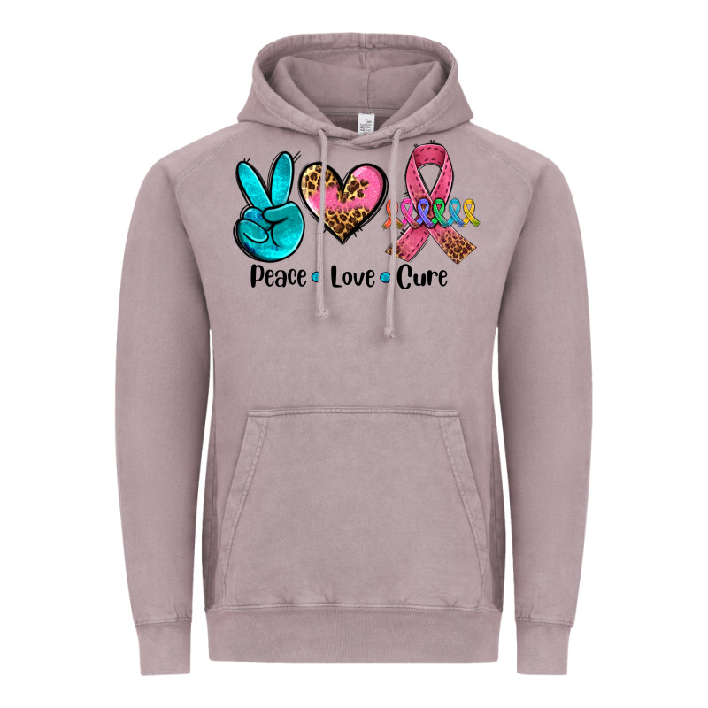 Peace Love  Cure Vintage Hoodie by AdoDesignShop | Teevron