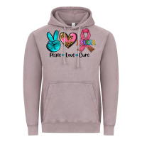 Vintage Zinc peace love  cure Vintage Hoodie - AdoDesignShop