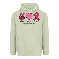 Matcha breast cancer peace love cure Heavyweight Hoodie - RanaPortraitStore