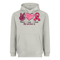 Moon Dust breast cancer peace love cure Heavyweight Hoodie - RanaPortraitStore