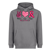 Storm breast cancer peace love cure Heavyweight Hoodie - RanaPortraitStore