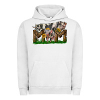 Pigment Lunar Rock Western Mom With Spotted Pig And Baby Pig Urban Hoodie - LillyAllenDesigns
