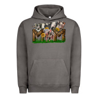 Pigment Tornado Western Mom With Spotted Pig And Baby Pig Urban Hoodie - LillyAllenDesigns