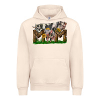 Sandshell Western Mom With Spotted Pig And Baby Pig Urban Hoodie - LillyAllenDesigns