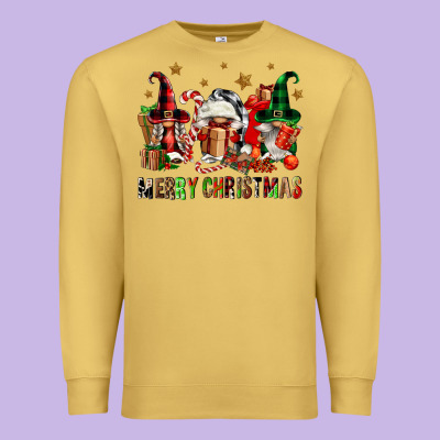 Merry Christmas Buffalo Gnomies Premium Sweatshirt Designed By Fadigitalartstudio