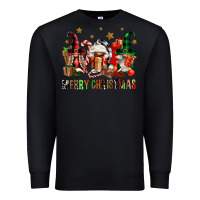 Black merry christmas buffalo gnomies Premium Sweatshirt - FaDigitalArtStudio