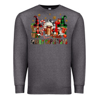 Charcoal Heather merry christmas buffalo gnomies Premium Sweatshirt - FaDigitalArtStudio
